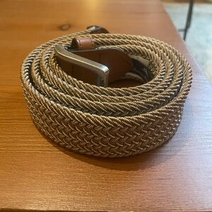 NWOT - Tommy Bahama - Beige Woven Stretch Belt - Waist 42-44
